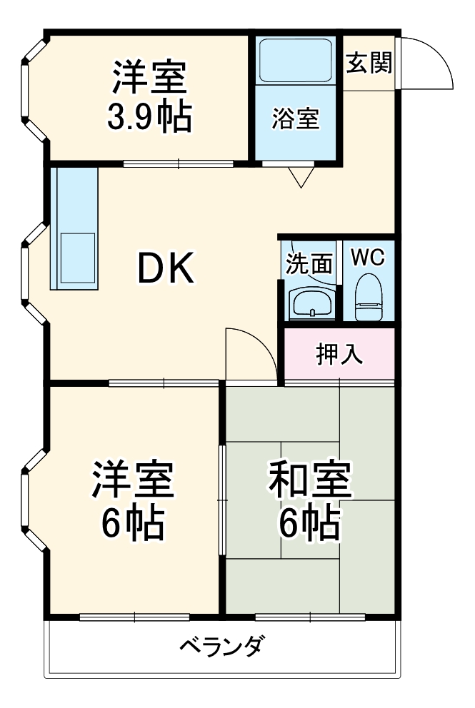 ロイヤルハイツ舞の間取り