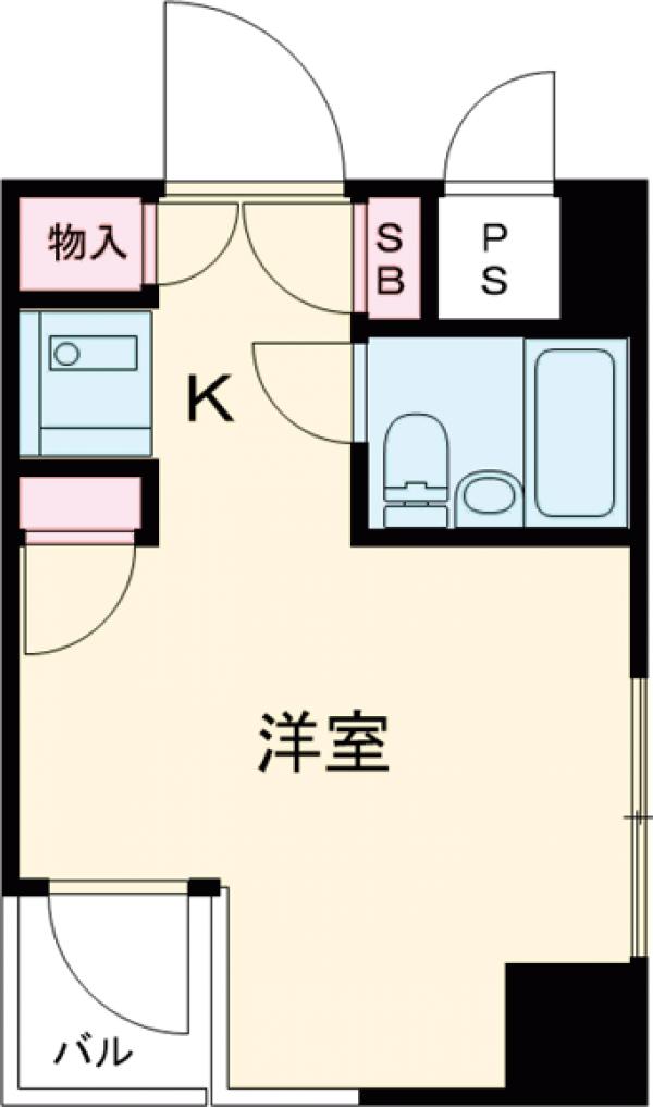 スカイコート駒沢の間取り
