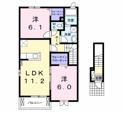 ミッド ヴィラⅡの間取り