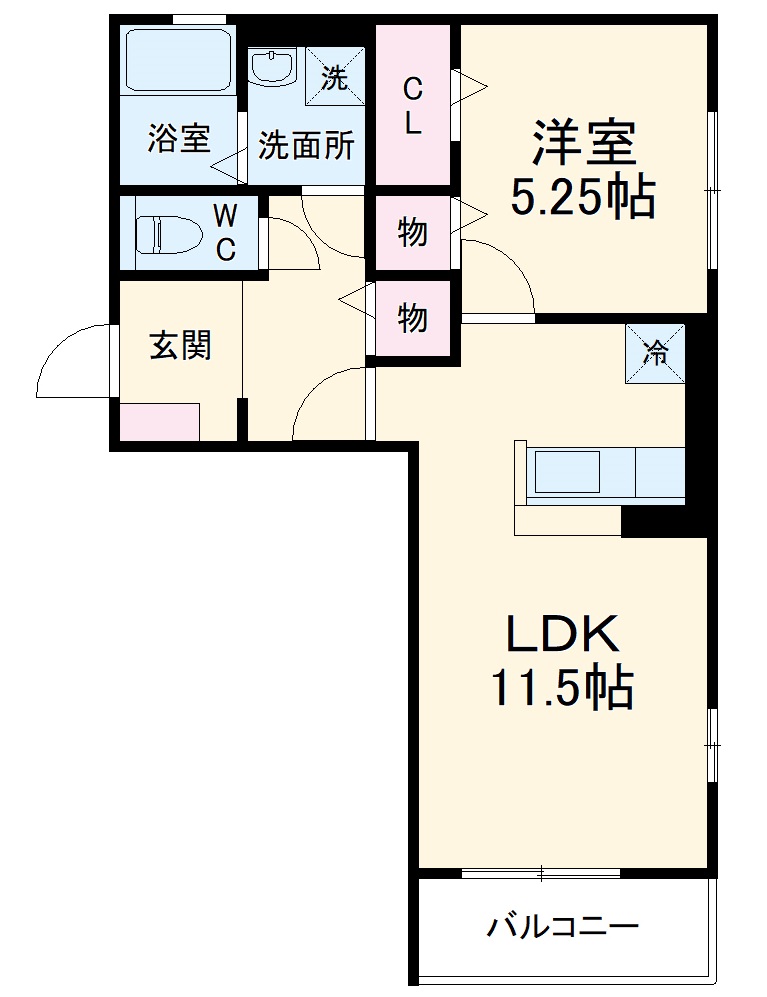 カーサTENの間取り