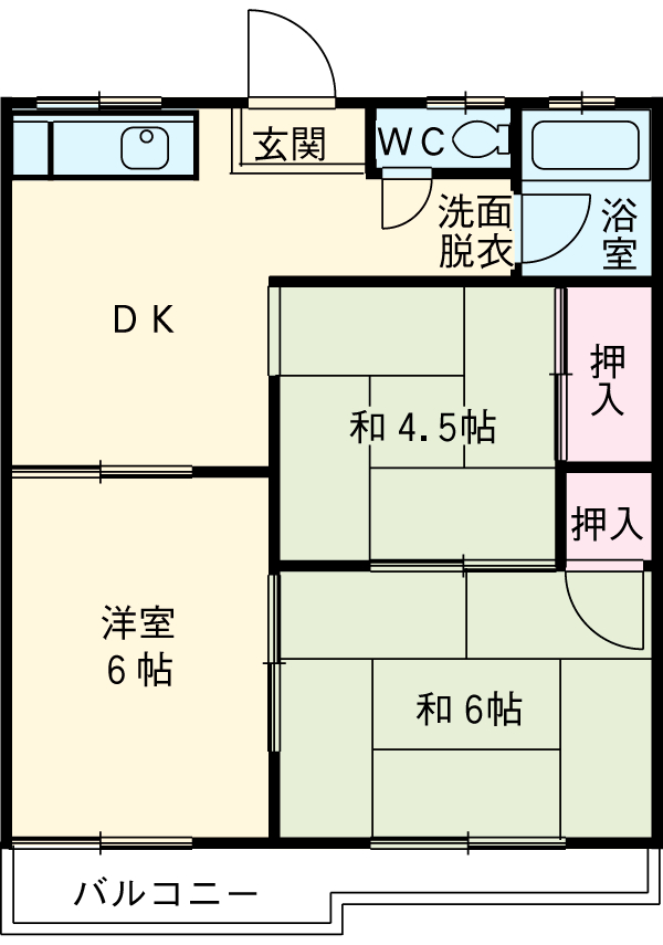みたきハイツの間取り