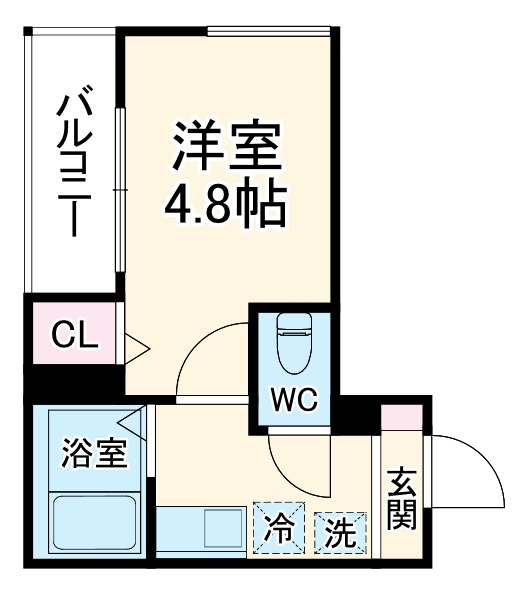 メルディア白楽の間取り