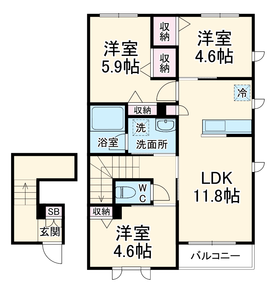 2/4 間取