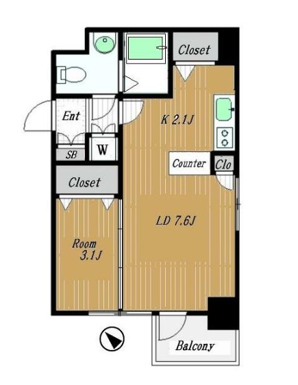 スカーラ武蔵小山の間取り