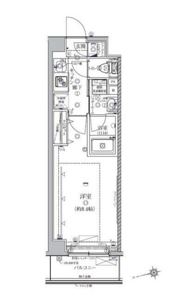 クレイシア北馬込の間取り