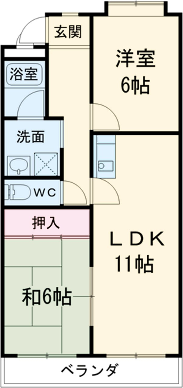 アイカピア植田の間取り