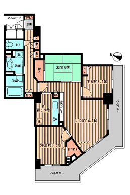びゅうサイトタワーの間取り