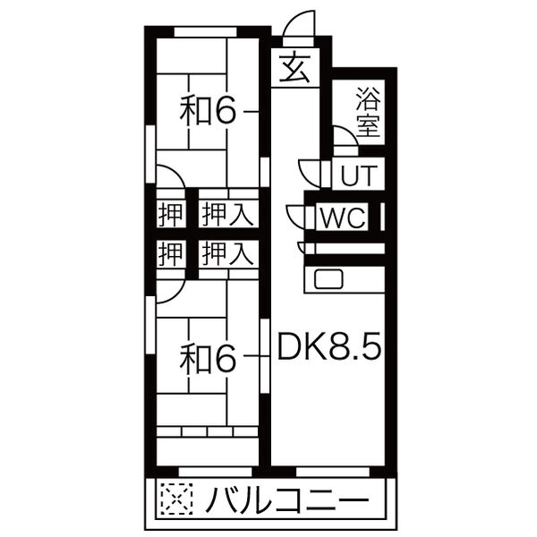 NTビル白壁の間取り