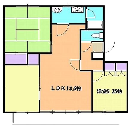 川合の完工年月(1985年3月)築の賃貸マンションの間取り