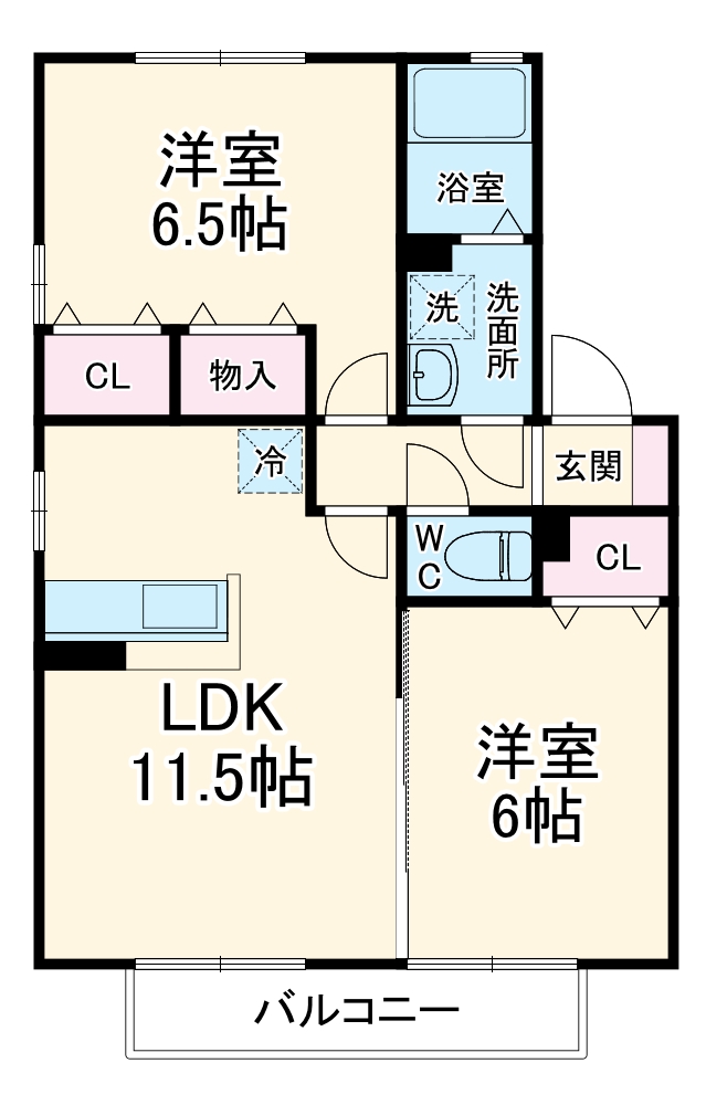 ドゥー ソレイユの間取り