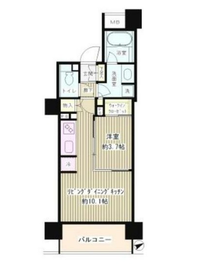 パークホームズ目黒リバーサウスアーバンレジデンスの間取り