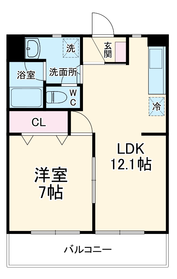 クレセールⅠの間取り