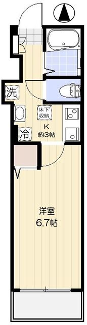 三原の完工年月(2017年9月)築の賃貸アパートの間取り