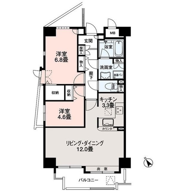 スポルク浮間の間取り