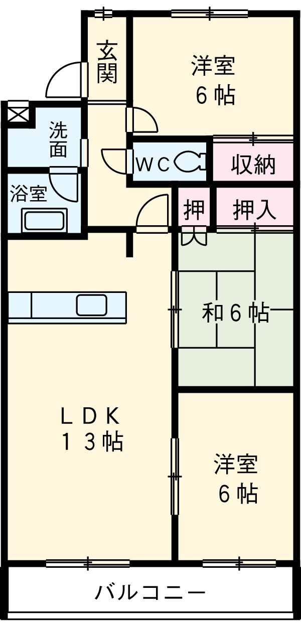 クレスト広田の間取り