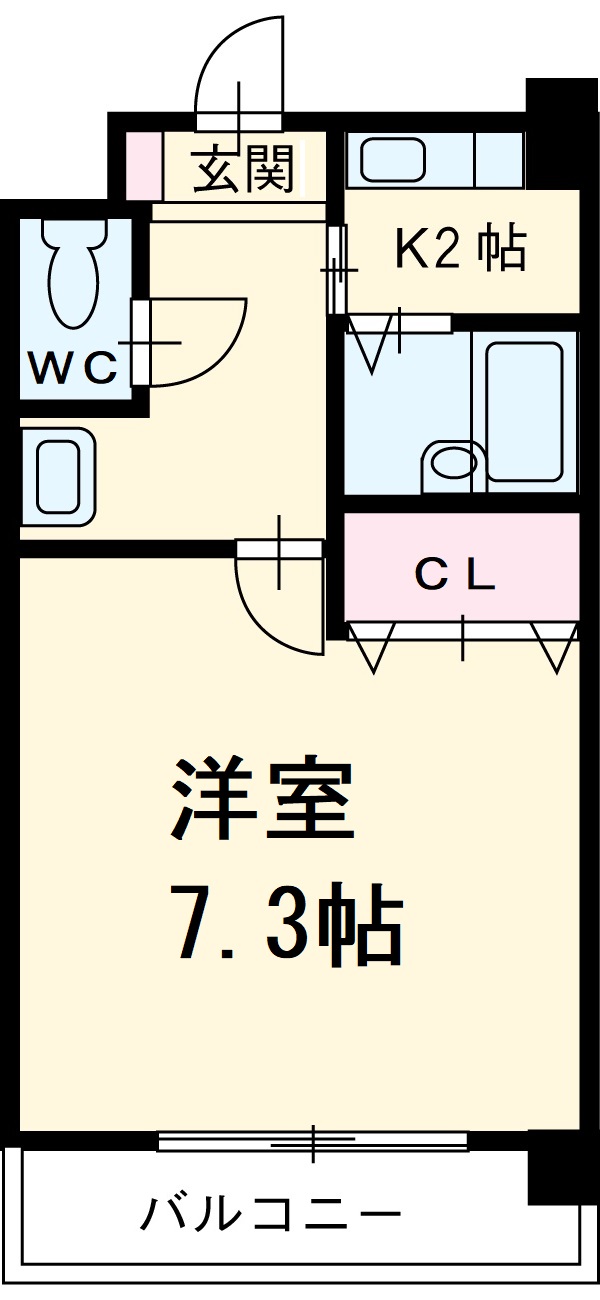 クレアールK.Iの間取り