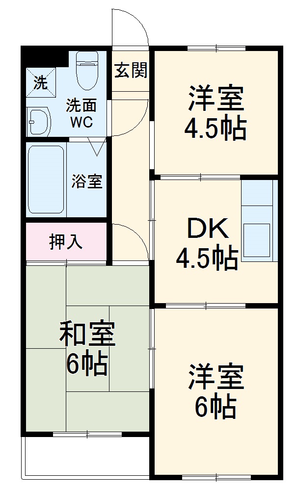 サンモールマンションの間取り