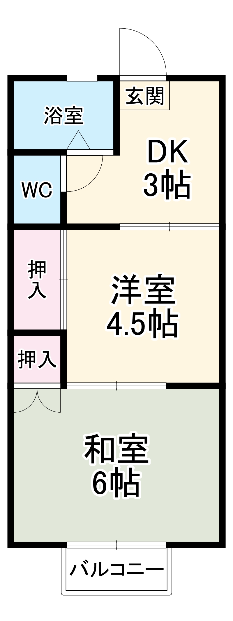 パークハイム成田Bの間取り