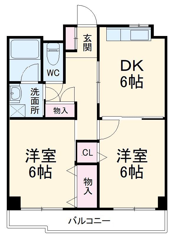 ベルデュールの間取り