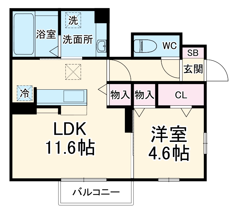 クロシェットの間取り