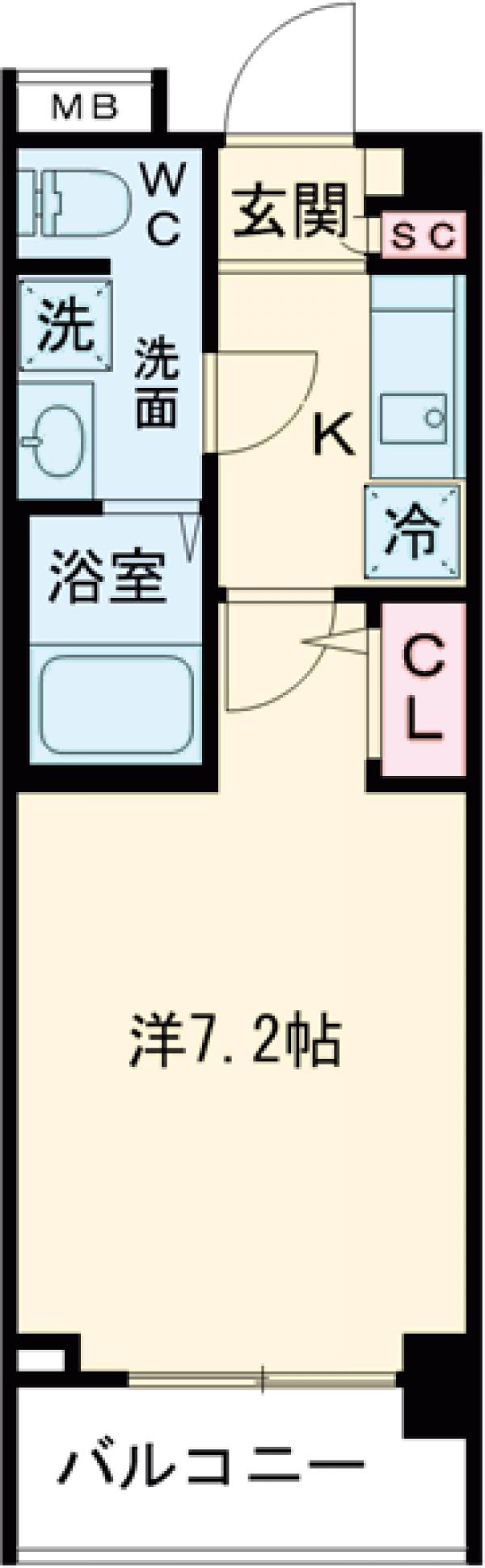 エコロジー都立大学レジデンスの間取り
