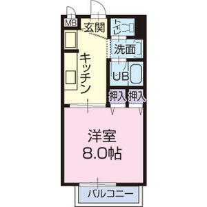 Surplus One 酒井Aの間取り