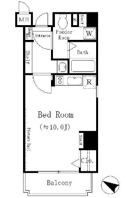 レジディア目黒の間取り