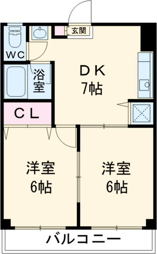 シャトーハイツの間取り