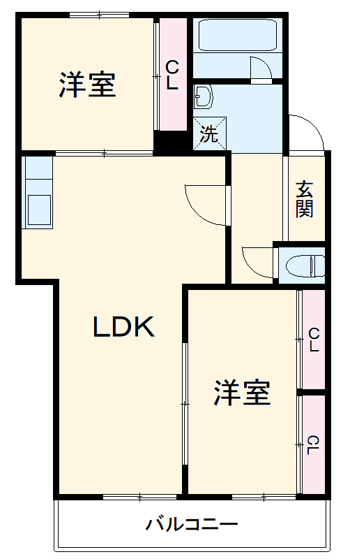 サンシティMの間取り