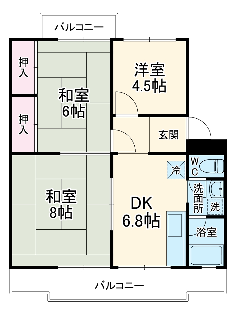 第二サンパーク奥村の間取り