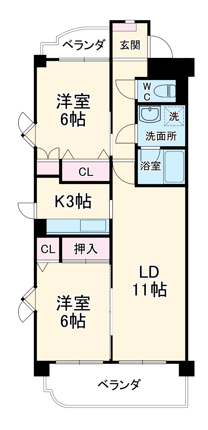 シークハイムの間取り