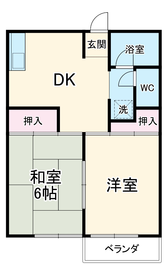 メゾンセラータナリタの間取り