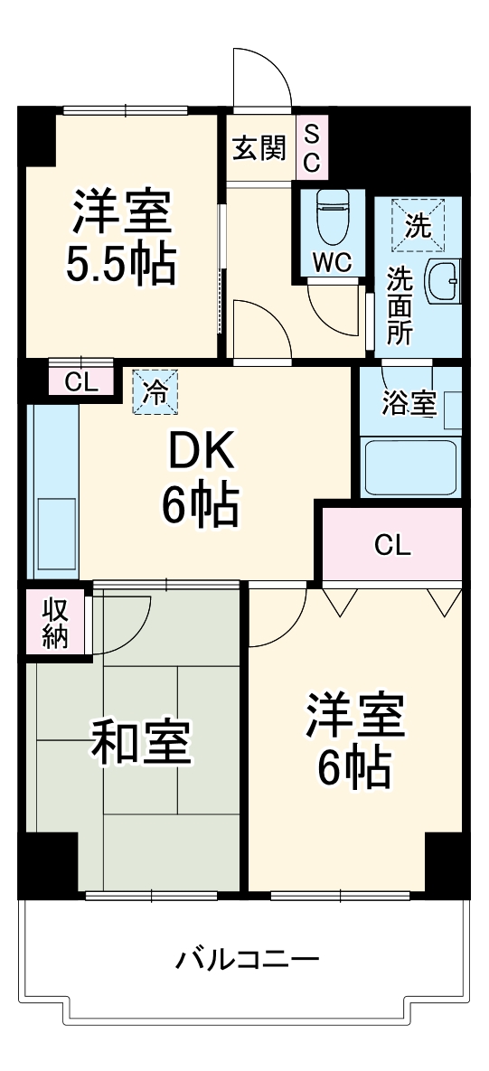 チェスターハウス川口の間取り
