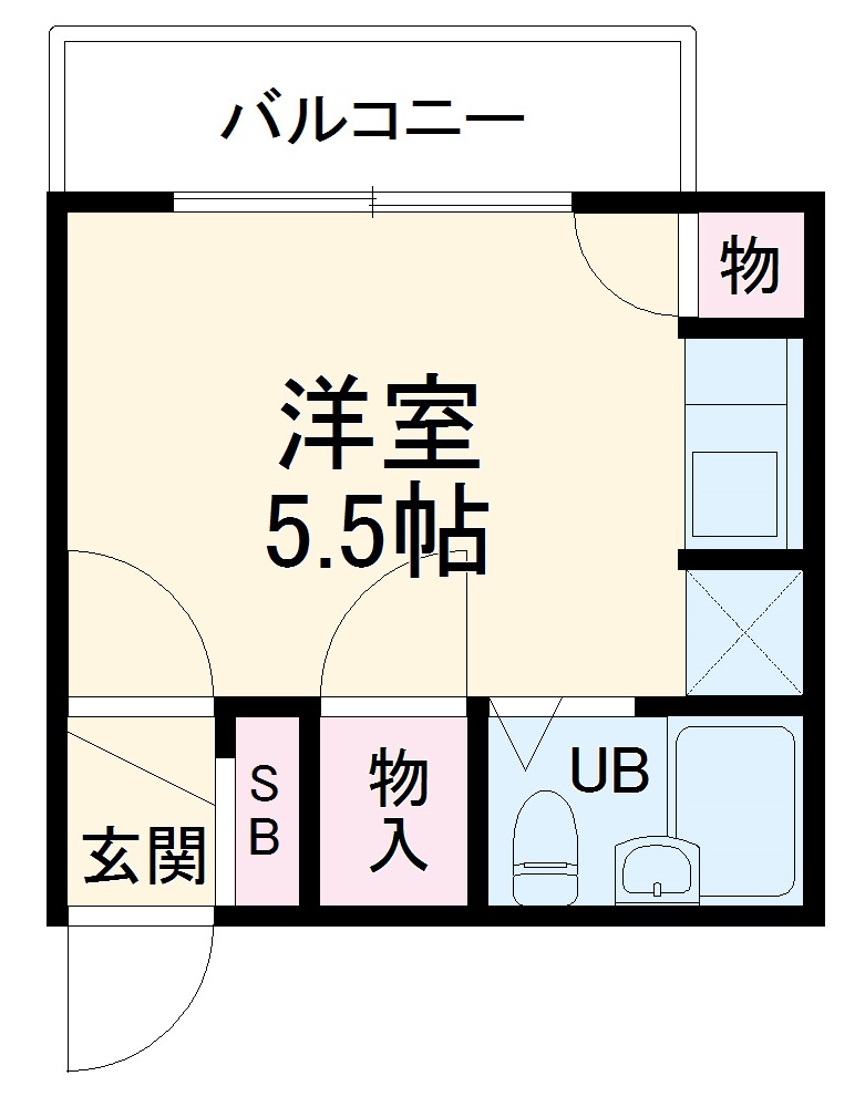シオミプラザエイトの間取り