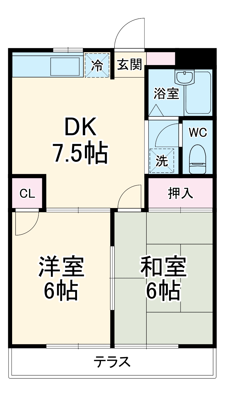 メゾンソレイユの間取り