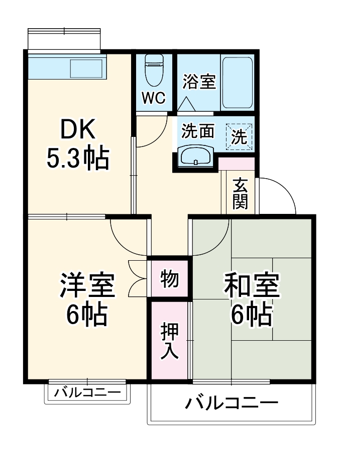 エクセル宮原の間取り