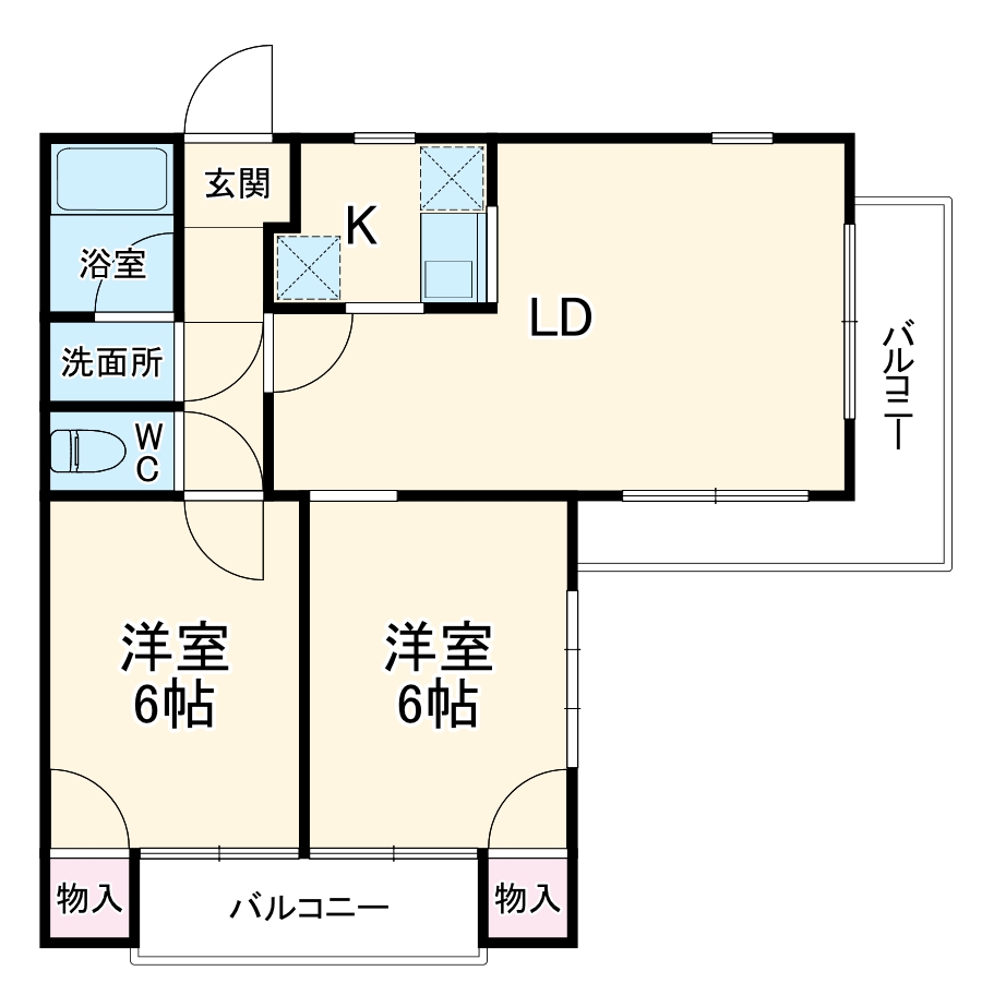 河上マンションの間取り