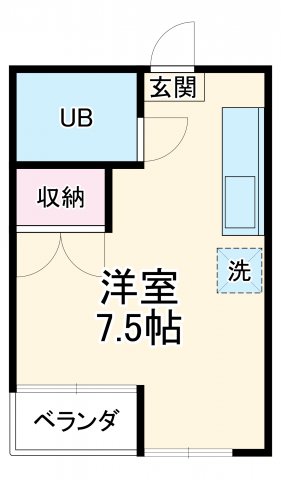 和み館しきぢ・210号室の間取り