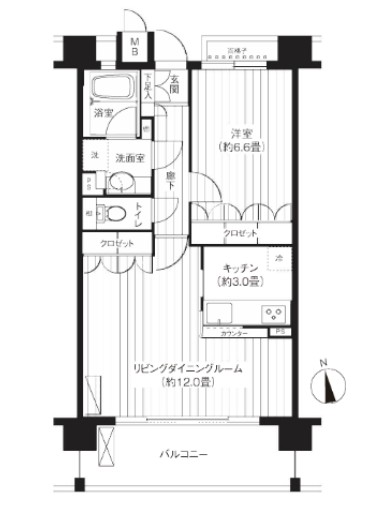 パシフィーク品川の間取り