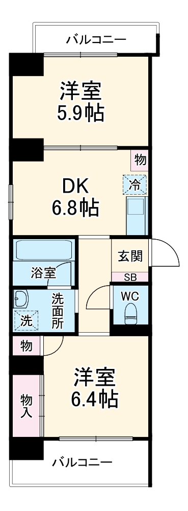 すずらん館の間取り