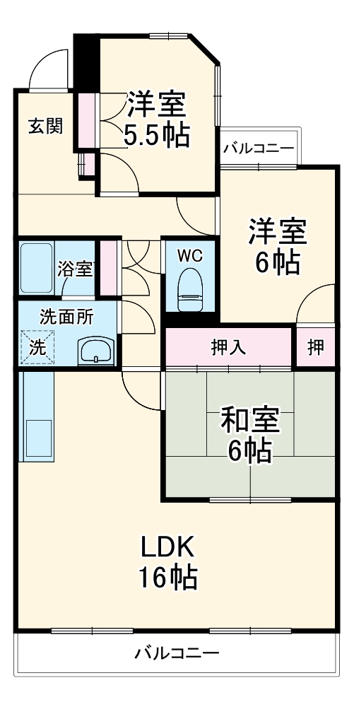 アメニティ曙の間取り