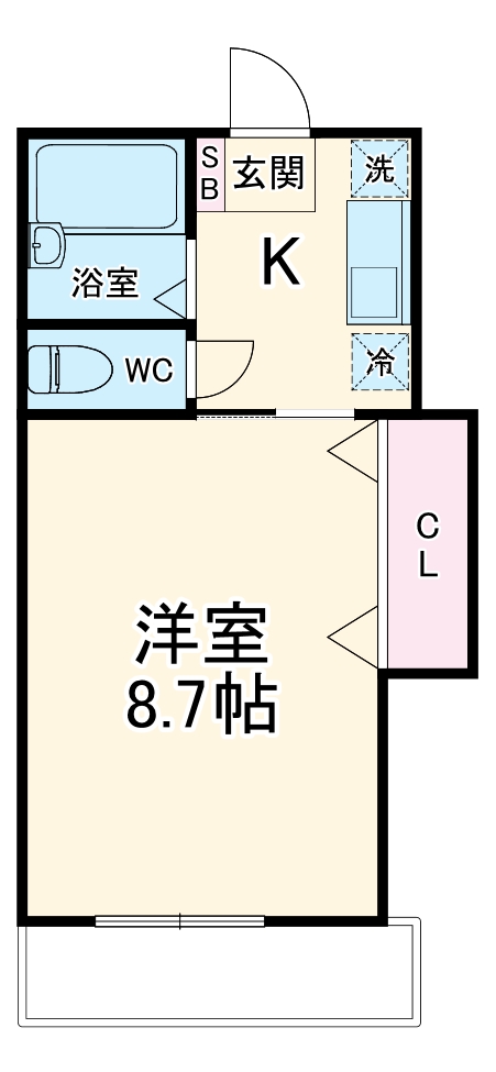 ささほハイツの間取り