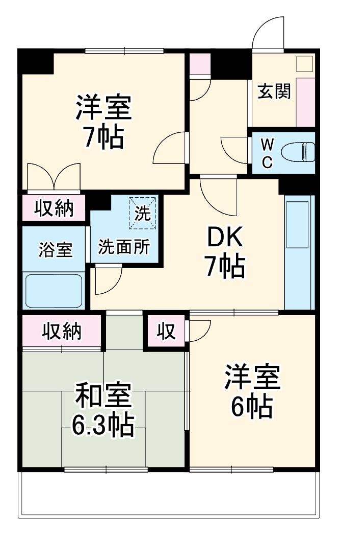 ぐりーんぷらざの間取り