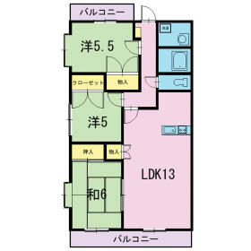 プレミール Kの間取り