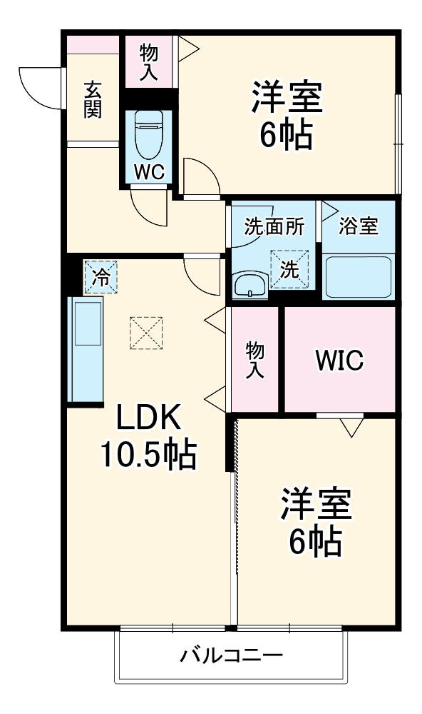 コートクレアールの間取り