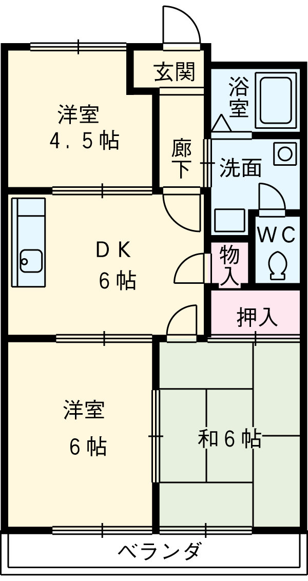 グリーンパレス塩倉の間取り