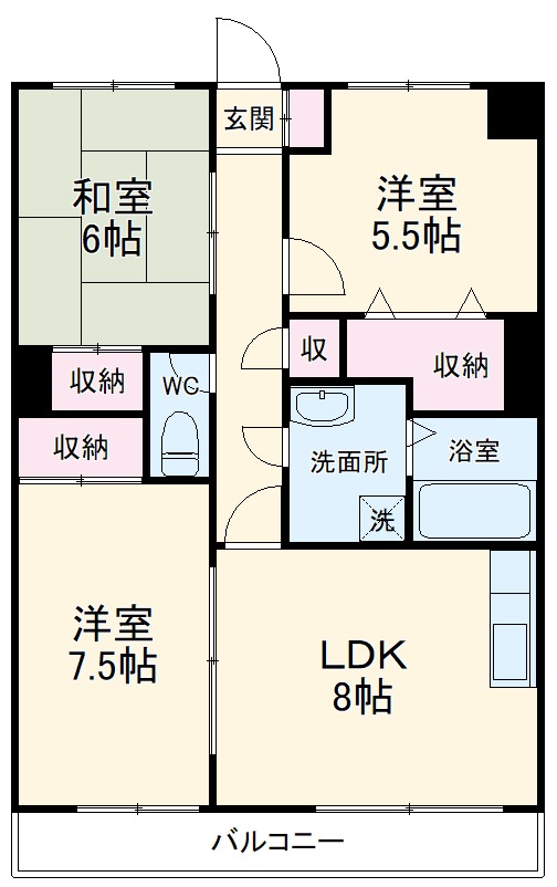 ドムス壱番館の間取り