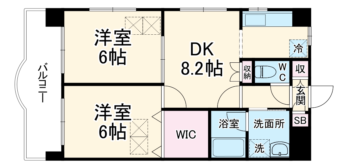 サンウィングSⅡの間取り