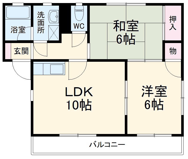 コーポ田中の間取り