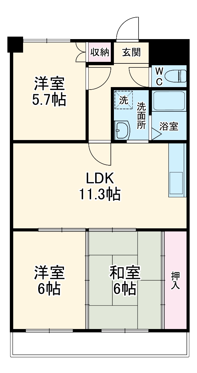 ジョイフル中野の間取り